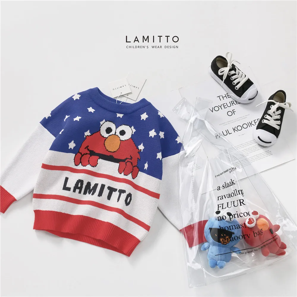Lamitto2019 осень и зима новые продукты INS Горячая Распродажа детской одежды Улица Сезам западный стиль mao zhi shan