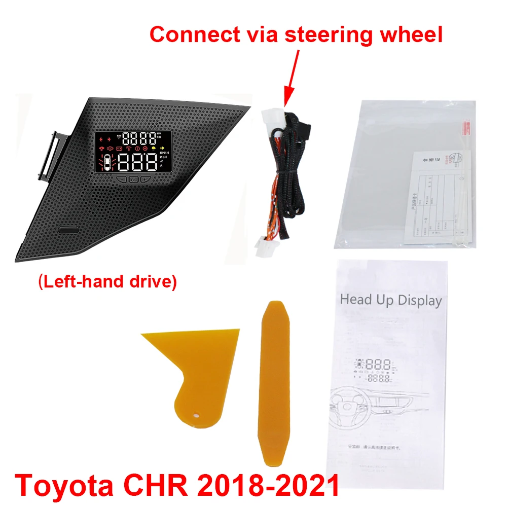 Toyota chr C-HR ヘッドライト アクセサリー 外装 色付き 青 赤