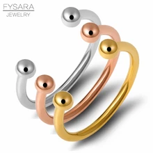 FYSARA 361L металлические браслеты-манжеты из нержавеющей стали для женщин и мужчин, модные браслеты золотого цвета, простые ювелирные изделия