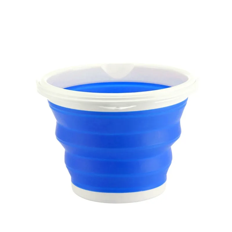 L5A 1.5L-10L Portable Folding Bucket Outdoor Thick Silicone Fishing Supplies Folding Bucket for Fishing Promotion camping Car Wash - Цвет: L5A