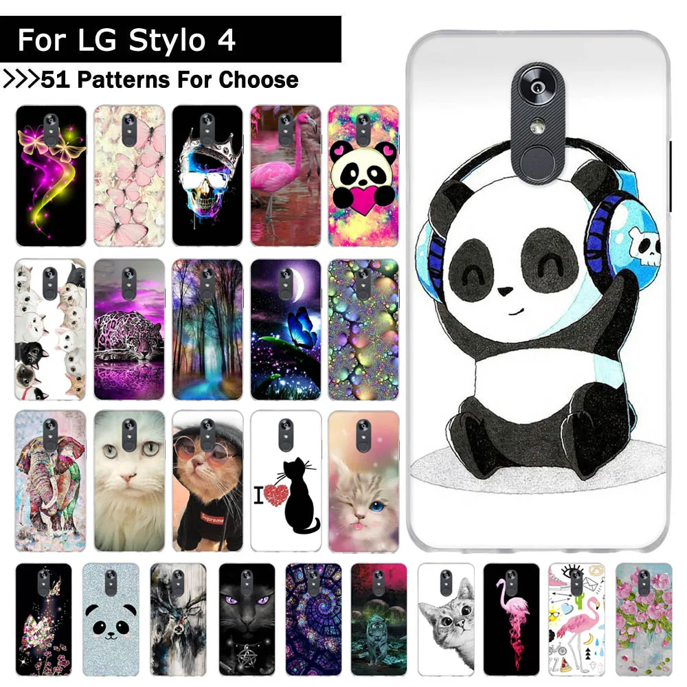

Case For LG Q Stylus Case Silicone Painted Capa For LG Q Stylo 4 LG Q8 2018 LG Q Stylus Alpha Cases Back Covers Fundas Coque