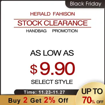 

Herald Fashion Stock Clearance Women Handbag Super Promotions Top-Handle Bag Totes as Low as $9.99