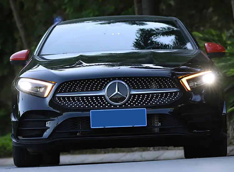2 шт. автомобильный стиль светодиодный фары для Benz A180 A200 A177 для A180 Головной фонарь светодиодный DRL Объектив двойной луч H7 HID Xenon bi xenon