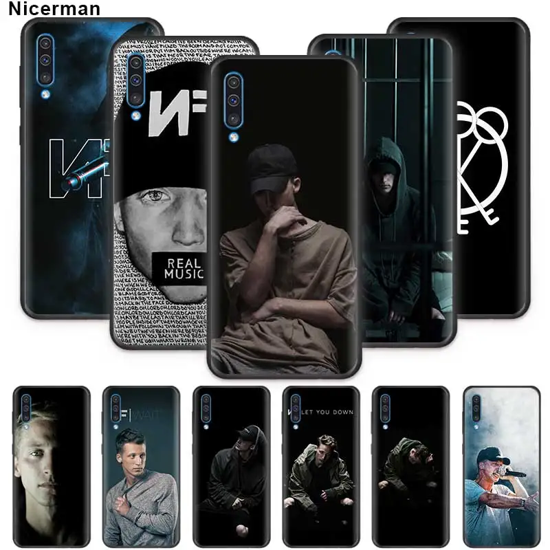 

Nate Feuerstein NF Pattern Case for Samsung Galaxy A60 A40 A50 A30 A10s A8 A6 Black Soft Silicone Phone Coque Fashion Singer Cas