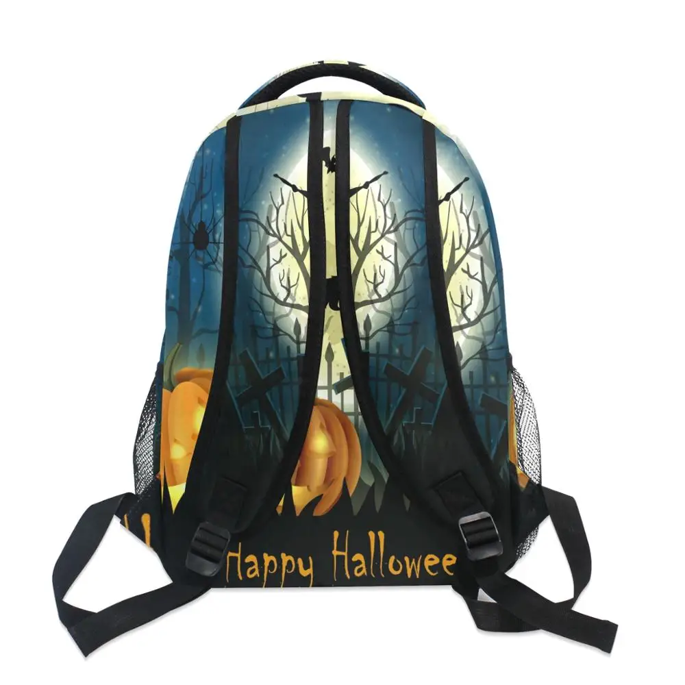 ALAZA Backpack School Bags Women Halloween patter Prints boy girl Fashion Backpacks Student pink Schoolbags Book Bag Leisure bag