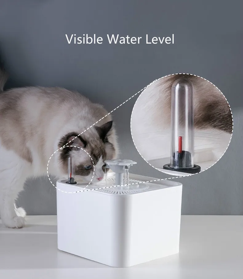 Xiaomi Pets Dogs Cats диспенсер для воды электрический 2L чаша для воды с фильтрами фонтан для воды питатель для кошек собак щенка котенка
