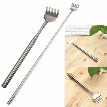 

2Pcs Back Massage Tools Stainless Steel Telescopic Portable Extendable Handy Pocket Pen Clip Back Scratcher Massage & Relaxation