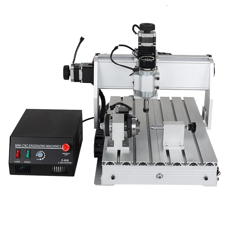 

Mini Desktop CNC Router Woodworking Engraver 3040 4 Axis