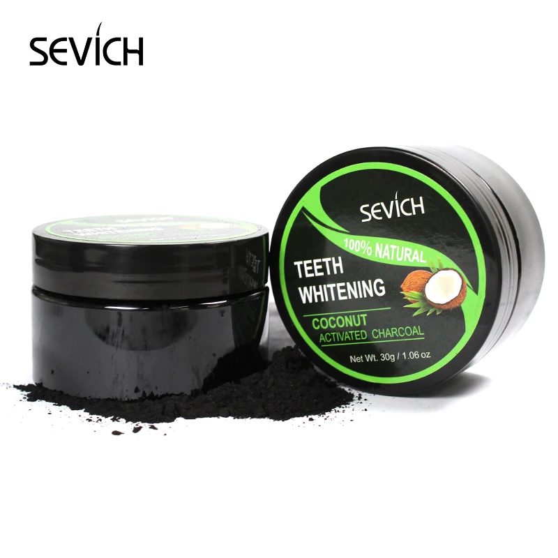 Порошок для отбеливания зубов Sevich 30 г активированный кокосовый уголь