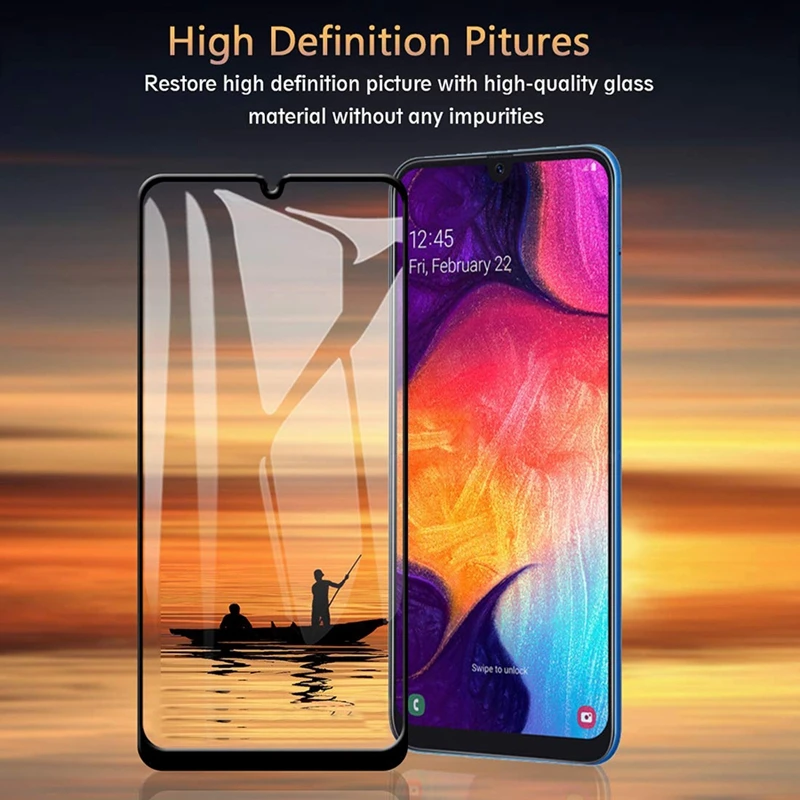 2 в 1 для samsung Galaxy A50 A70 A40 A30 A20 A10 A750 Камера защитная пленка& 9D Экран протектор Закаленное защитное закаленное Стекло