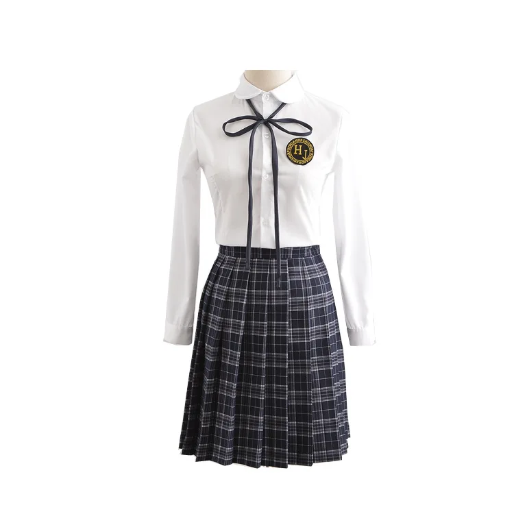 GOHYPDUG School Dresses Plaid Pleated Skirt Students Cosplay Anime Pleated Skirt Jk Uniforms Sailor Suit Short Skirts for Girl 3