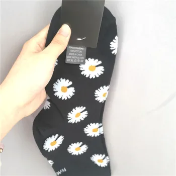 

KPOP Cotton Mini Daisy Embroidery G-Dragon Spring Autumn Peacemiunsone Shoes Socks