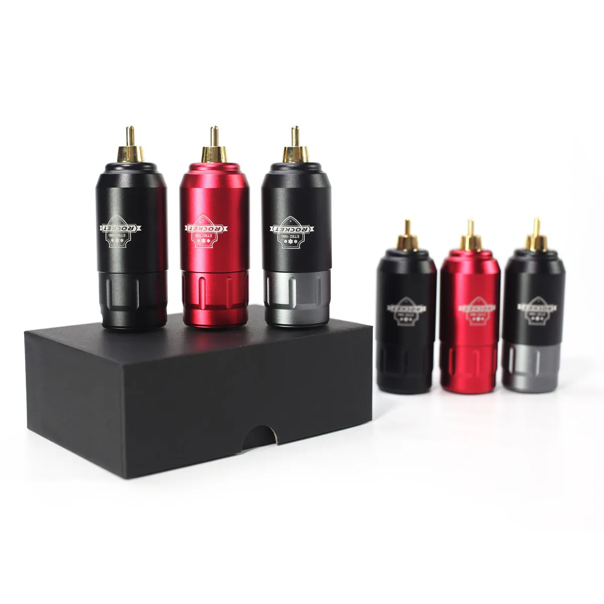 Новое поступление! Rocket Mini wiselss источник питания для тату серый RCA соединение для роторной татуировки ручка машина