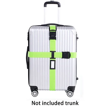 

Luggage Strap Cross Belt Packing Adjustable Travel Suitcase Nylon 3 Digits Password Lock Buckle Strap Baggage Belts Top Quality