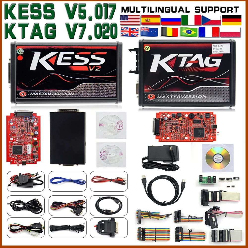 

KESS V2 V5.017 full Online V2.53 Manager Tuning Kit KTAG V7.020 4 LED Master K-tag V2.25 KESS BDM Titanium Winols ECU programmer