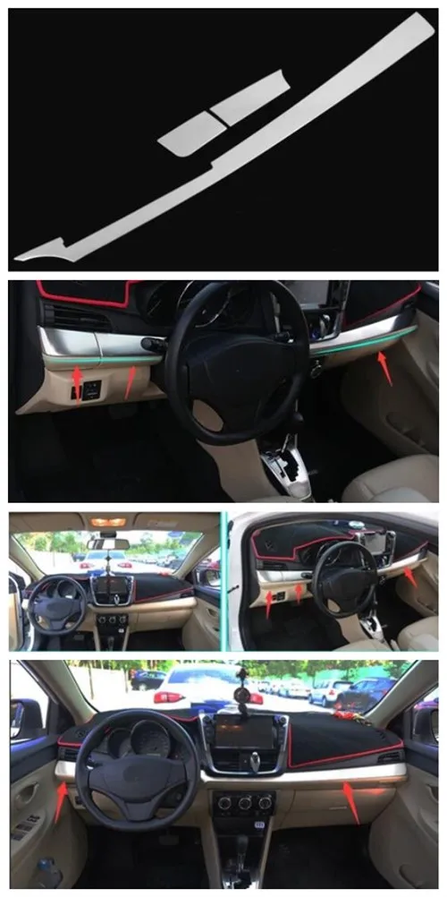 Подходит для- для Toyota vios Центральной Консоли панель специальный центральный управления Декоративная полоса