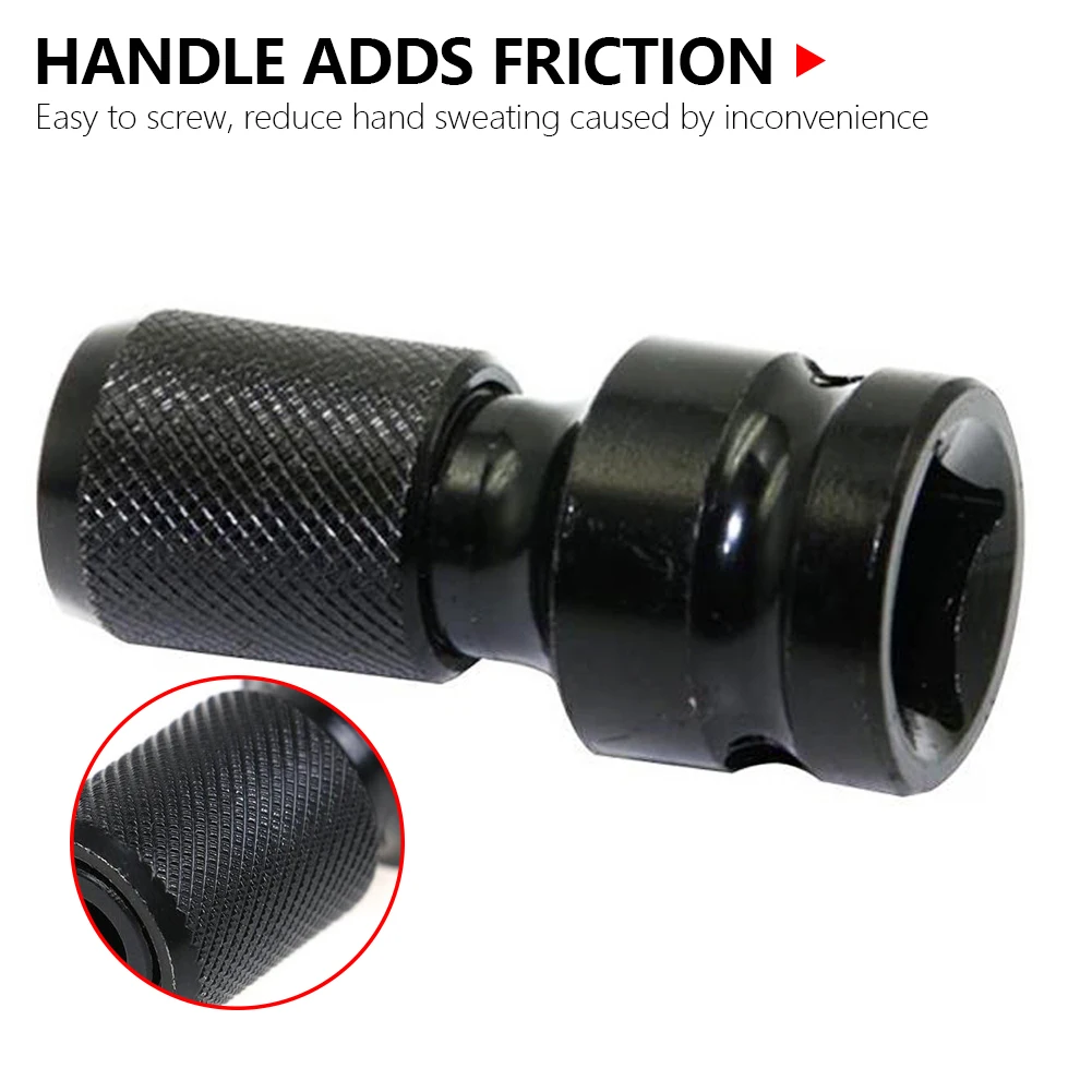 Convertidor de enchufe de trinquete hexagonal, herramienta de conversión de liberación de unidad, adaptador rápido, 1/2 a 1/4