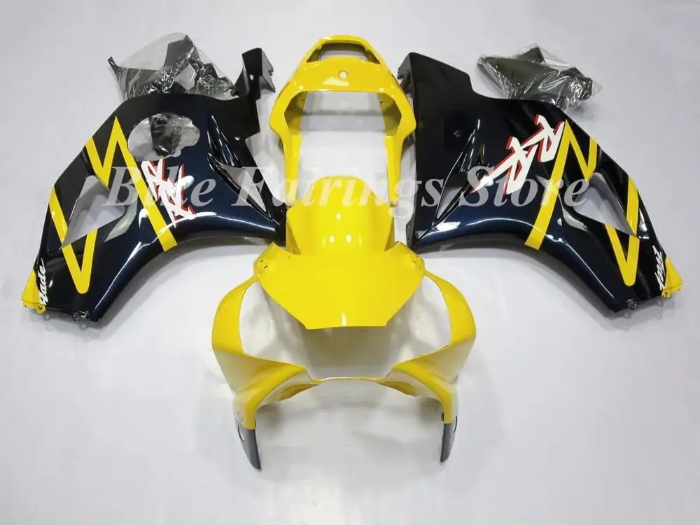 Dark blue Yellow Высокое качество ABS мотоцикл обтекатель комплект для Honda CBR900RR CBR954RR 954 2002 2003 954RR Кузов Набор на заказ темно-синий желтый - Цвет: Dark blue Yellow