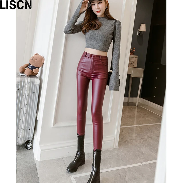 Women Leather Sexy Leggings Plus Size 