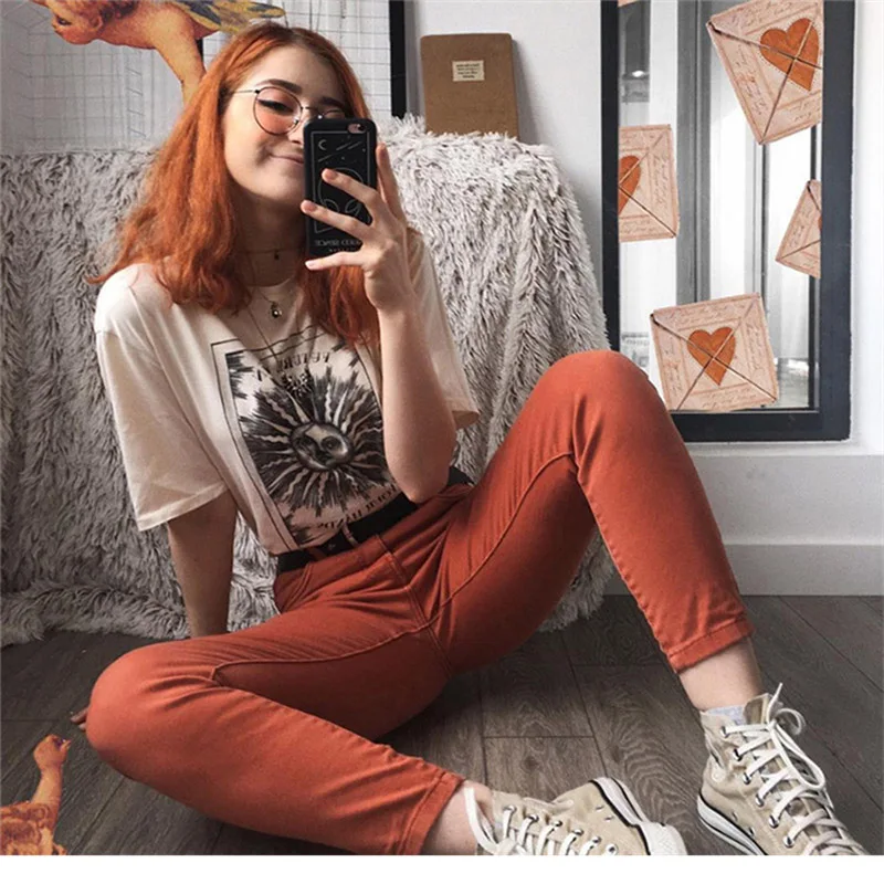 Nouveau-Harajuku-esth-tique-femme-t-shirt-soleil-lune-imprimer-manches-courtes-hauts-T-shirts-mode(2)