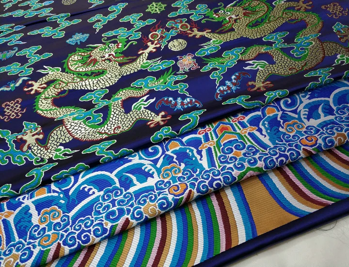 Подвеска дракон халат традиционная китайская куртка Cheongsam материал сценическое украшение прядильная ткань жаккардовая атласная парча ткань