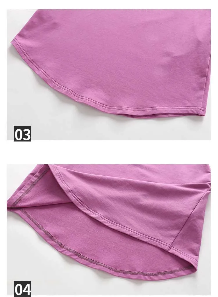 Back To School Clothing 2019 Autumn Teenage Girl T Shirt Dress Cotton Baby Child Dresses Girls Lantern Sleeve Party Dresses Kids (9)