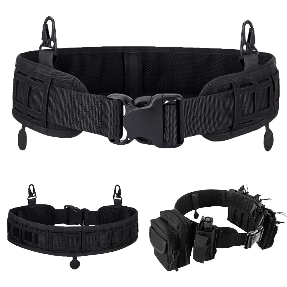 

1000D Tactical Molle Waist Belt Army Heavy Duty Training Waist Belt Quick Release Military Training Belt for Shooting Hunting