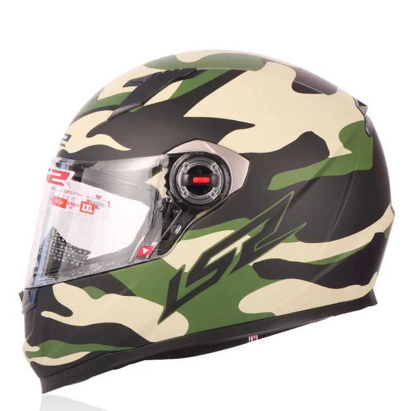 LS2 FF358 анфас бездорожье Мотокросс Мотоцикл мото скутер шлем Casco Capacete ECE - Цвет: Camouflage