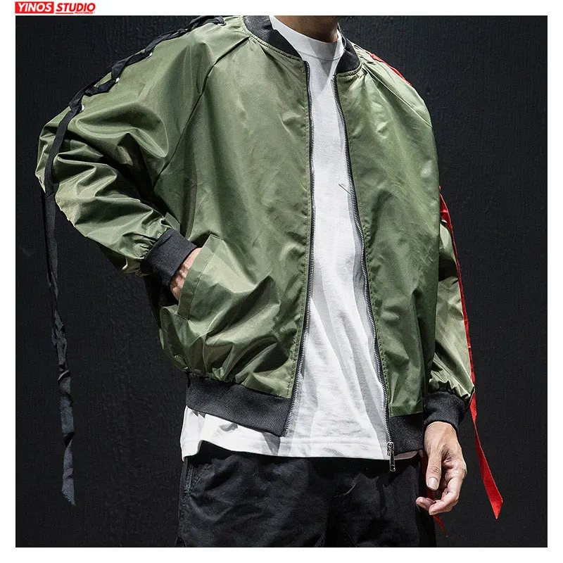 

Dropshipping 2019 Autumn Fashions Bomber Coats Male Streetwear Fashion Tops Japanese Outdoor Windbreak Jacket