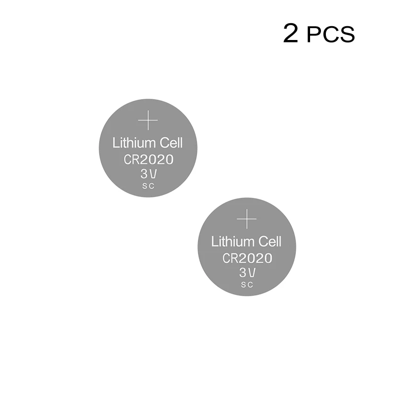 2 шт. литиевые батареи CR2020 3V часы батарея монета CR