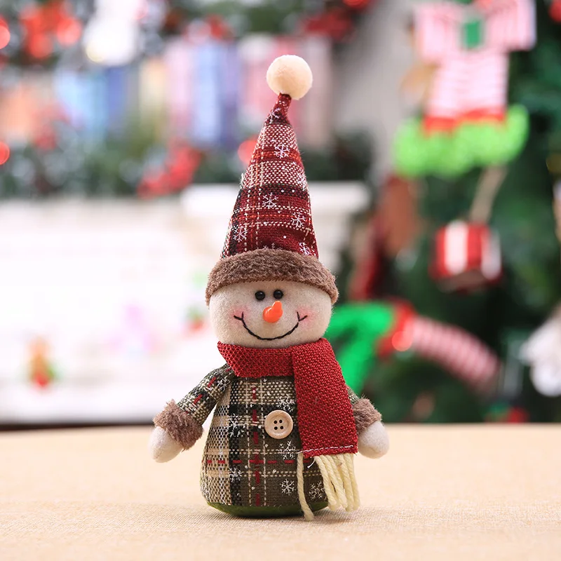 Рождественская кукла, праздничный подарок, горячая Распродажа, милый Санта-Клаус, Снеговик в форме оленя, мультяшная кукла, Рождественское украшение, Елочное подвесное украшение