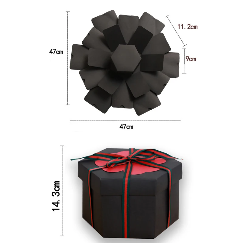 Сюрприз взрыв коробка сюрприз вечерние Любовь цветок коробка на день рождения День Святого Валентина свадьба DIY Фотоальбом подарок на день рождения Юбилей