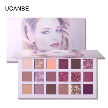 

Changeable Nude Eye Shadow Beauty Palette Makeup Kit 18 Colors Matte Shimmer Glitter Eyeshadow Powder Waterproof Pigmented