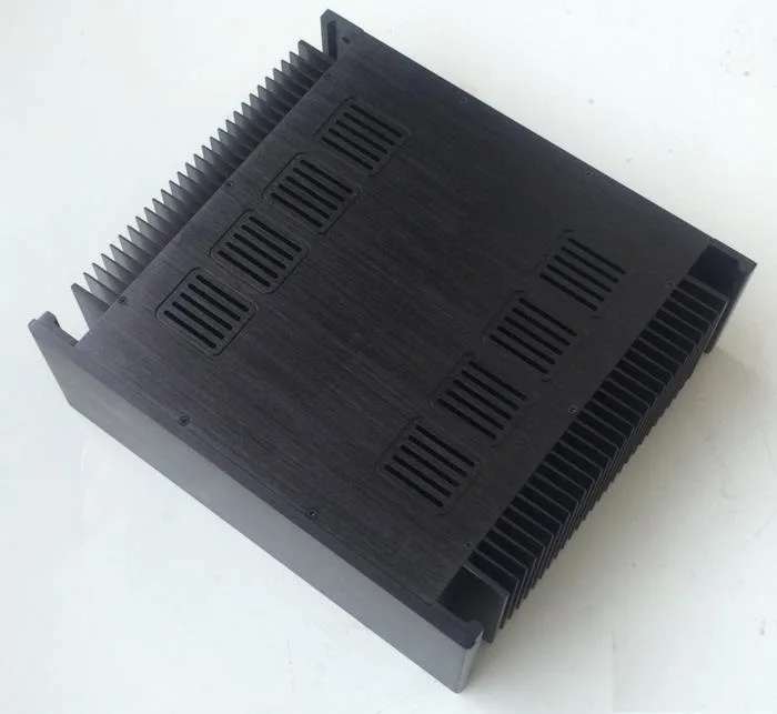 Size:W432 H150 L370 4315A Silver and black All aluminum amplifier chassis/Class A amplifier case/AMP Enclosure / case / DIY box