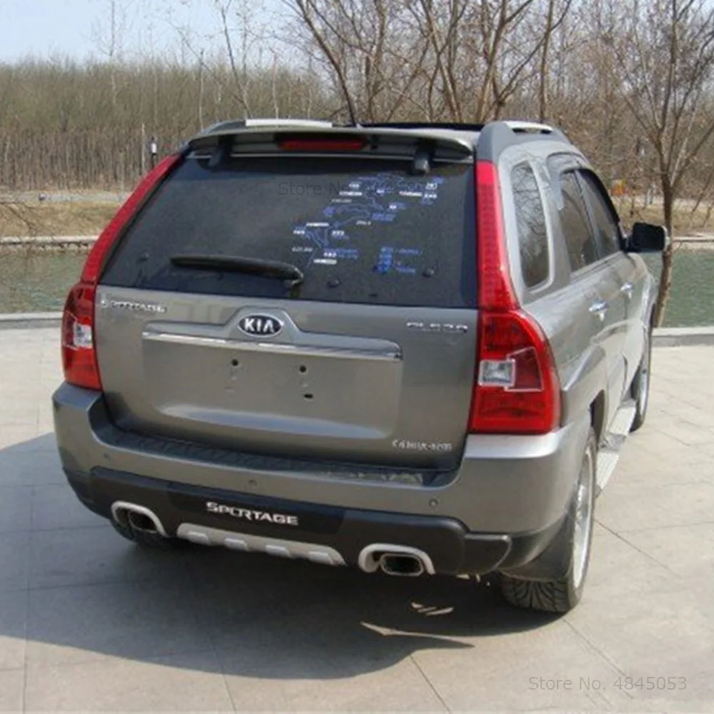 Подходит для Kia Sportage 2007 до 2013 ABS пластиковый задний спойлер Неокрашенный Багажник