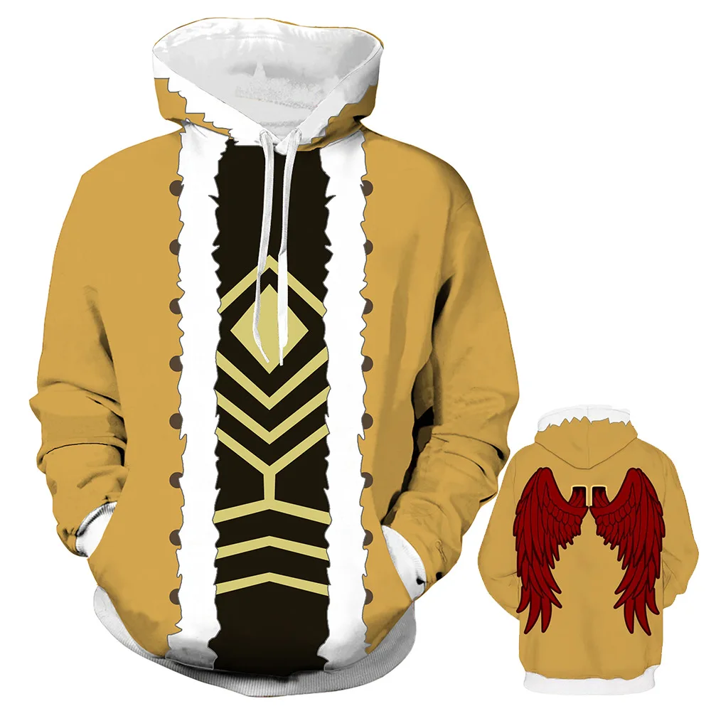 My Hero Academia Anime Cosplay Hoodie Hawks Costume