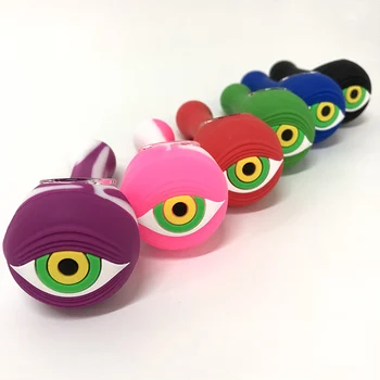 

Silicone Smoking Pipe Skull-Shaped Unbreakable smoke Weed Grinder Tobacco Cigarette Weed Accessories fs06