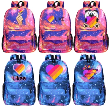 

LIKEE LIKE Backpack Anime Backpack School Bag Daily Backpack School Shoulders Bag Fashion Likee Backpack Girls Boys School Bag