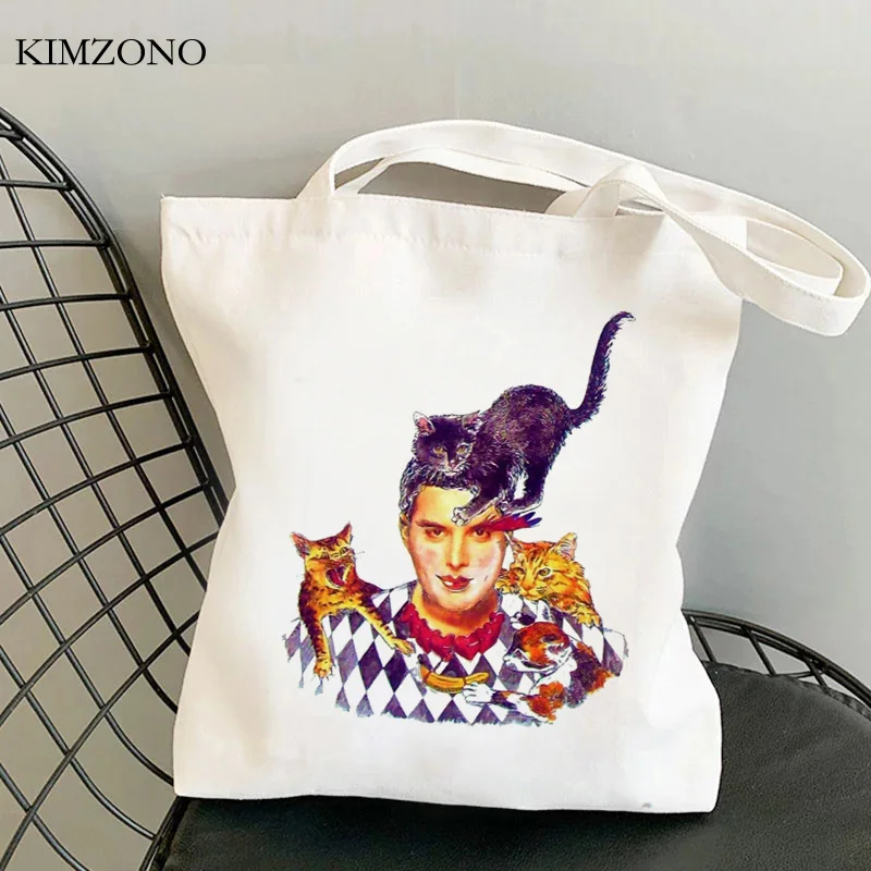 Shopping Bag Tote Bag Freddie Mercury Foldable Cloth