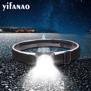 

1000LM USB Rechargeable Headlight COB Headlamp LED Head Light Waterproof Head Lamp with Built-in Battery White Red Lighting