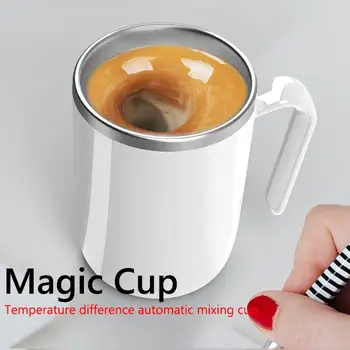 

360mL No Power Needed Auto Self Stirring Mug Coffee Milk Mixing Cup for Car Home Office IPX6 Waterproof