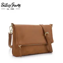 Женская сумка на плечо, мягкая женская сумка через плечо с клапаном, коричневая сумка-клатч из искусственной кожи, женская простая повседневная сумка-мессенджер, сумочка | CT30080