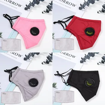 

4 pcs Reusable Nose Muffle Carbon Filter Mask 2020 Mouth Mask Pollution Face Valve Respirator Anti Haze PM2.5 Dust Mask for Men