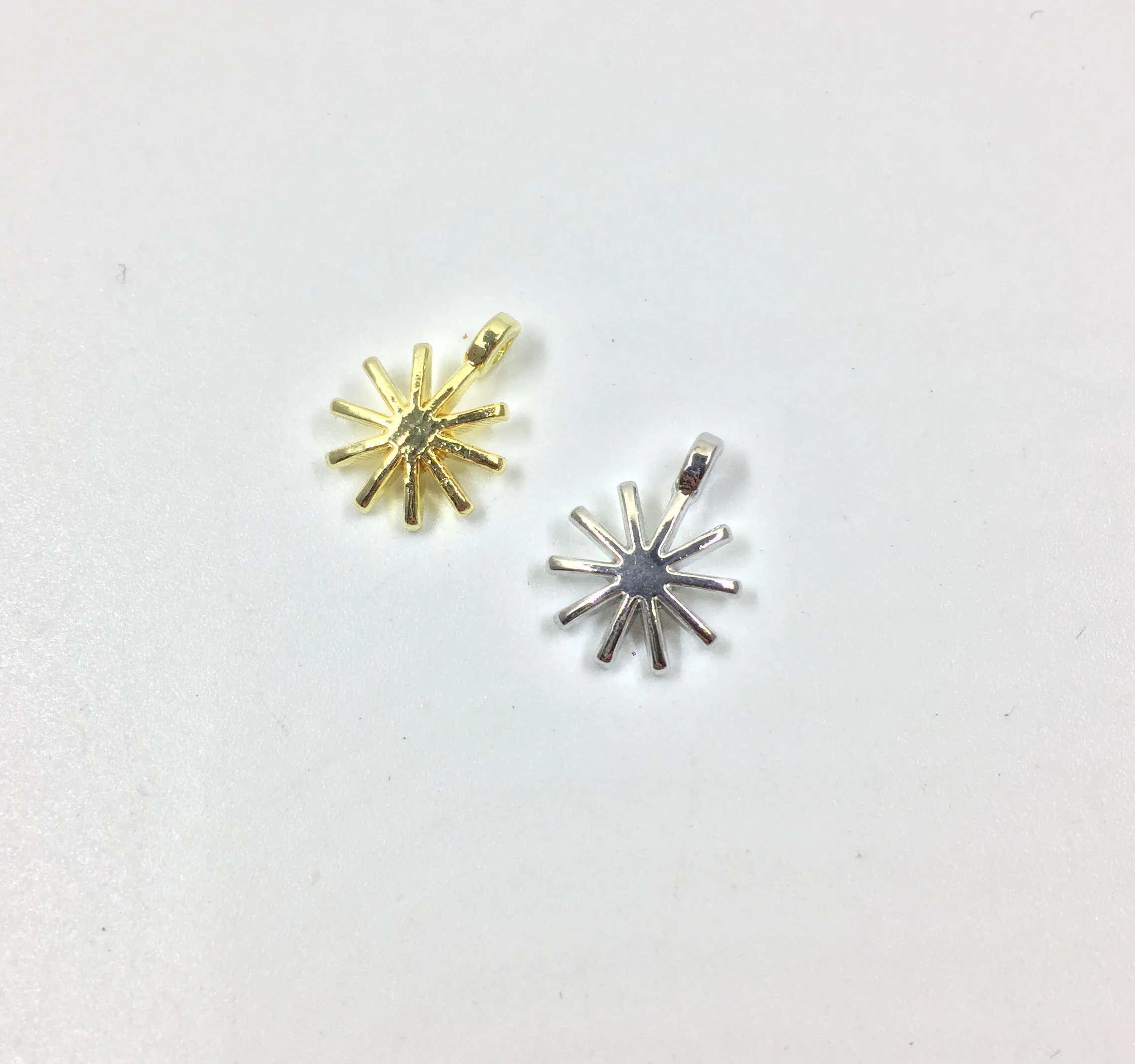 Eruifa 20 шт 10 мм красивый цветок цинковый сплав ожерелье, серьги браслет ювелирные изделия DIY ручной работы 2 цвета