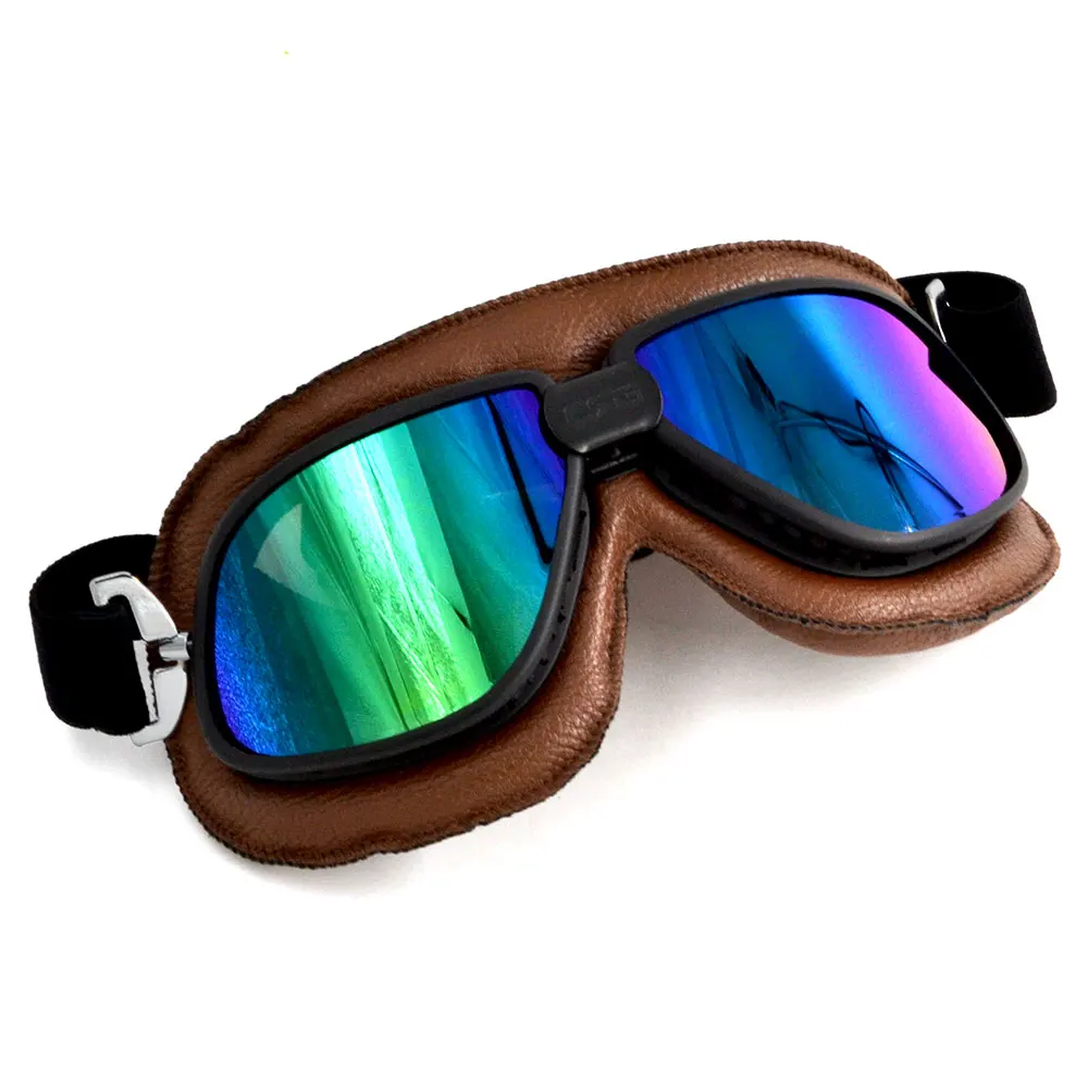 JAER мотоциклетные очки винтажный шлем Googles очки винтажные Dirt Bike Кафе Racer лыжные кожаные мото стимпанк очки