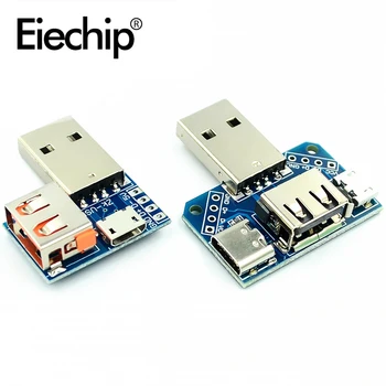 

NEW USB adapter board male to female micro USB to header/Type-C Header-4P 2.54mm DIP to DIP 5V power converter module