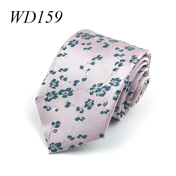 Высокое Качество Микрофибра тканевый галстук вечерние банити Свадебные 7 см тонкие галстуки для мужчин животное цветочный шейный платок - Цвет: WD177