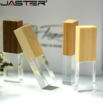 

JASTER USB flash drive Walnut Crystal black carton USB 2.0 Maple paper box 4GB 8GB 32GB 64GB 128GB memory flash stick pen drive