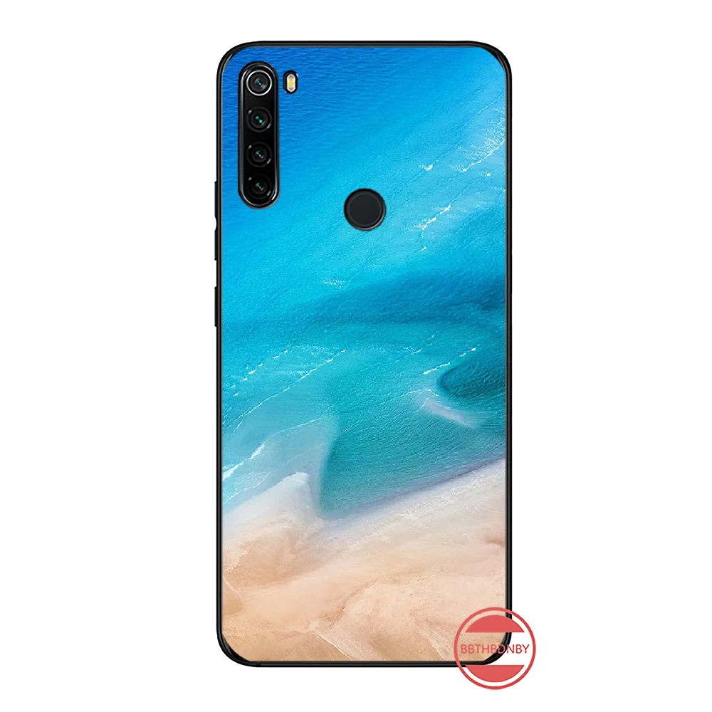 island sea Waves Beach spray ocean DIY Painted Bling Phone Case For Xiaomi Redmi Note 4 4x 5 6 7 8 pro S2 PLUS 6A PRO xiaomi leather case design