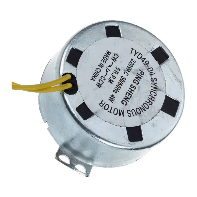 Микроволновая печь с синхронным электродвигателем 5/6 об/мин AC 220-240V 50/60Hz CW/CCW w черный кабель